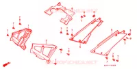 COUVERCLES LATERAUX pour Honda CB 400 F CB1 de 1989