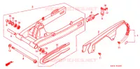 BRAS ARRIERE pour Honda CB 400 F CB1 de 1990