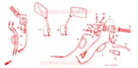 COMMODOS   POIGNEES pour Honda CB 400 F CB1 de 1990