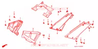 COUVERCLES LATERAUX pour Honda CB 400 F CB1 de 1990