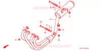 SILENCIEUX D'ECHAPPEMENT pour Honda CB 400 F CB1 de 1990