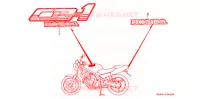 AUTOCOLLANTS pour Honda CB 400 F CB1 de 1990