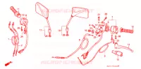 COMMODOS   POIGNEES pour Honda CB 400 F CB1 de 1990