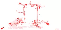 PEDALE pour Honda CB 500 F ABS de 2016