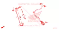 BEQUILLE pour Honda CB 500F WHITE de 2014