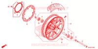 ROUE AVANT pour Honda CB 500F WHITE de 2014