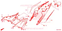 COUVERCLES LATERAUX   ARRIERES pour Honda CB 500 F de 2015