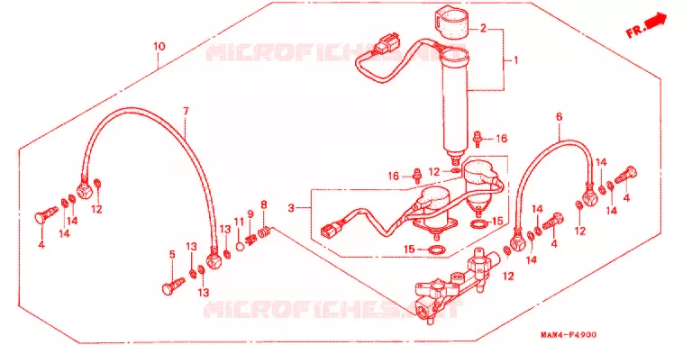 DISTRIBUTEUR D'AIR (A,SE) Honda MOTO 1500 GOLD-WING 1997  GL1500AV