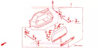 COUVERCLE DE VALISE (GL1500L/SEL) pour Honda GL 1500 GOLD WING de 1990