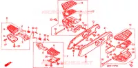REPOSE PIED (GL1500J/K/L/AM) pour Honda GL 1500 GOLD WING de 1990