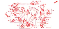 VIDE POCHE   CONDUIT D'AIR pour Honda GL 1500 GOLD WING de 1990