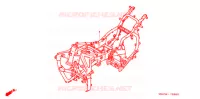 CADRE pour Honda GL 1500 GOLD WING ASPENCADE de 2000