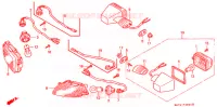 CLIGNOTANT pour Honda CBR 1100 SUPER BLACKBIRD de 2000