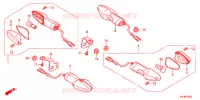 CLIGNOTANT pour Honda CBR 250 R ABS RED de 2012
