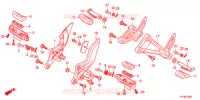 REPOSE PIED pour Honda CBR 250 R ABS RED de 2012