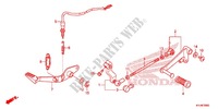 PEDALE pour Honda CBR 250 R ABS TRICOLOR de 2012