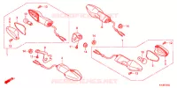 CLIGNOTANT pour Honda CBR 250 R ABS TRICOLOR de 2013