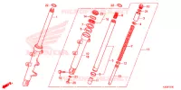 FOURCHE pour Honda CBR 250 R ABS REPSOL de 2015