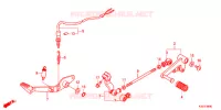 PEDALE pour Honda CBR 250 R ABS de 2017
