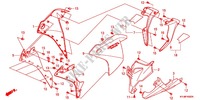 CARENAGES LATERAUX AVANT   SABOT pour Honda CBR 250 R de 2012