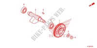ARBRE DE BALANCIER pour Honda CBR 250 R TRICOLOR de 2012