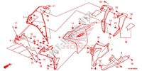 CARENAGES LATERAUX AVANT   SABOT pour Honda CBR 250 R de 2012