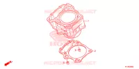 CYLINDRE pour Honda CBR 250 R de 2012