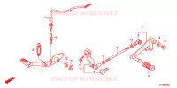PEDALE pour Honda CBR 250 R BLUE de 2013