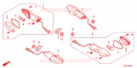 CLIGNOTANT pour Honda CBR 250 R TRICOLOR de 2015