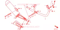 SILENCIEUX D'ECHAPPEMENT pour Honda CBR 250 R TRICOLOR de 2016
