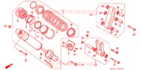 AMORTISSEUR ARRIERE pour Honda CBR 250 RR TYPE 2 de 1990