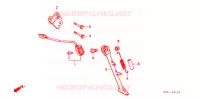 BEQUILLE pour Honda CBR 250 RR TYPE 2 de 1990
