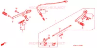 PEDALE pour Honda CBR 250 RR TYPE 2 de 1990