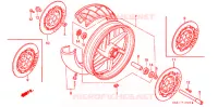 ROUE AVANT pour Honda CBR 250 RR TYPE 2 de 1990