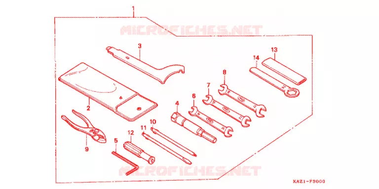 OUTIL Honda MOTO 250 CBR 1996  CBR250RRR_II