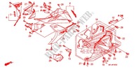 CARENAGES INFERIEUR (G.) (CBR600RR'09 '11/RA) pour Honda CBR 600 RR WHITE de 2009