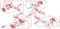 CLIGNOTANT (CBR600RR9,A,B/RA9,A,B) pour Honda CBR 600 RR WHITE de 2010