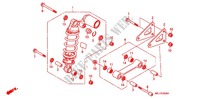 AMORTISSEUR ARRIERE (CBR600RR) pour Honda CBR 600 RR TRICOLOR, RED de 2011