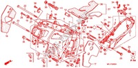CADRE pour Honda CBR 600 RR TRICOLOR, RED de 2011