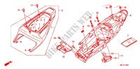 CARENAGES ARRIERE pour Honda CBR 600 RR TRICOLOR, RED de 2011