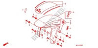 GARDE BOUE AVANT pour Honda CBR 600 RR TRICOLOR, RED de 2011