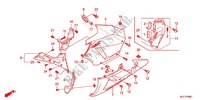 CARENAGES LATERAUX AVANT   SABOT (G.) pour Honda CBR 600 RR REPSOL de 2013