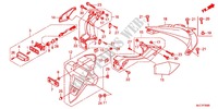 GARDE BOUE ARRIERE   ECLAIRAGE DE PLAQUE pour Honda CBR 600 RR REPSOL de 2013