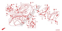 CAPOT DE RESERVOIR pour Honda CBR 600 RR TRICOLOR de 2013