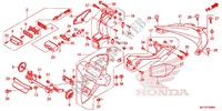 GARDE BOUE ARRIERE   ECLAIRAGE DE PLAQUE pour Honda CBR 600 RR TRICOLOR de 2013