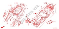 COUVERCLES LATERAUX pour Honda CBR 600 RR RED de 2013