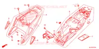 COUVERCLES LATERAUX pour Honda CBR 600 RR TRICOLOR de 2014