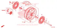 ROUE AVANT pour Honda CBR 600 RR TRICOLOR de 2014