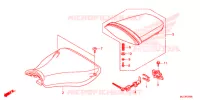 SELLE pour Honda CBR 600 RR TRICOLOR de 2014