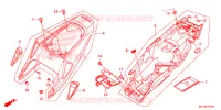 COUVERCLES LATERAUX pour Honda CBR 600 RR TRICOLOR de 2014